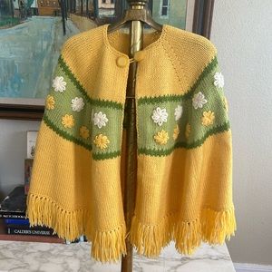 Vintage Knit Poncho